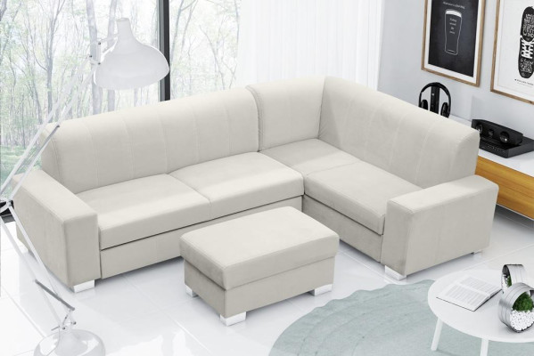 Divano letto a angolo con funzione letto, angolo imbottito nuovo con funzione letto.