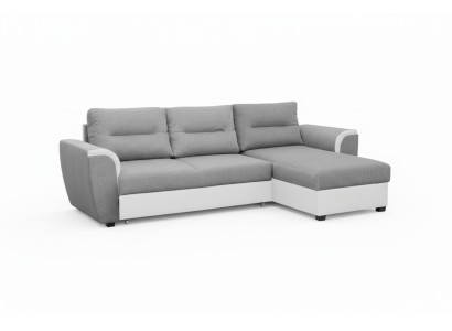 Divano letto ad angolo con funzione di letto imbottito nuovo con funzione letto integrata.