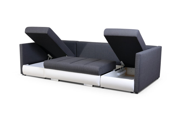 XXL divano angolare soggiorno poltrona angolare designer forma a U nuovo.