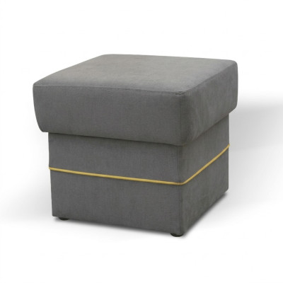 Poggiapiedi Rotondo Pouf Pouf Pouf Pouf in Tessuto Seduta