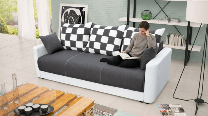 Divano letto divano a 3 posti Grande funzione letto divano divano Rivestimenti Divani XXL