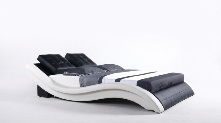 Design Letto Matrimoniale Struttura dell'Hotel Camera da Letto in Pelle di Lusso Moderna