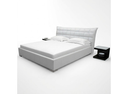 Letto matrimoniale in pelle design di lusso per hotel moderno.