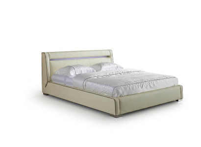 Letto di design matrimoniale di lusso per hotel moderni.