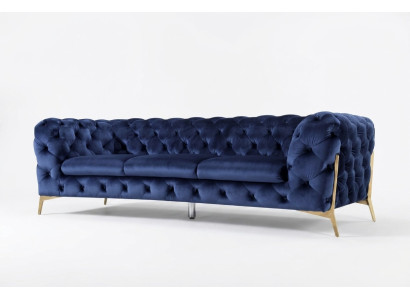 Divano divano imbottito XXL grande set di divani divani designer Chesterfield tessuto 3+2+2
