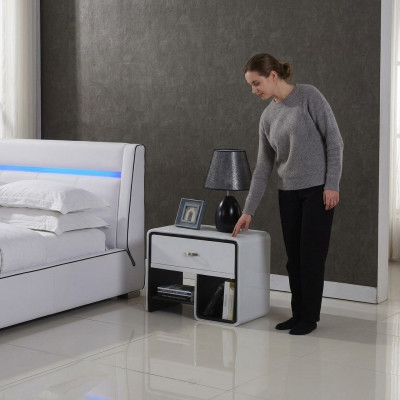 Tavolo da console design notturna, comodino, tavoli, consolle, armadio, camera da letto.