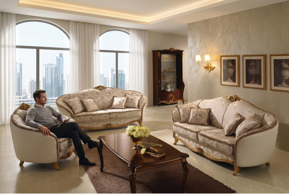 Classe di lusso 3+1+1 Set da salotto italiano divano divano nuovo