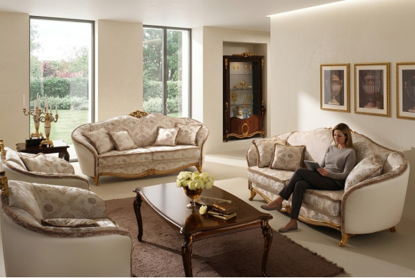 Classe di lusso 3+2+1 Set di divani italiani Nuovo divano