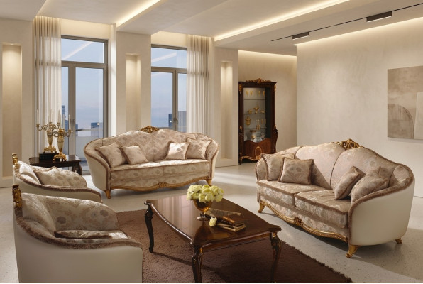 Classe di lusso 3+2+1 Set di divani italiani Nuovo divano