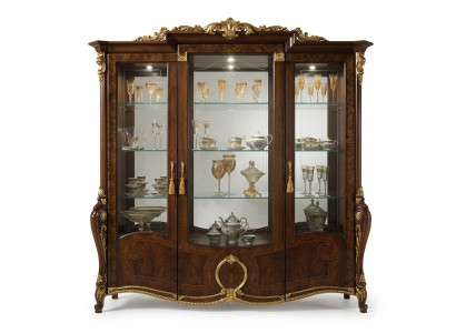 XXL vetrina in vetro, credenza pensile stile barocco, rococò, art nouveau.