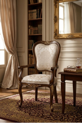Classico 1 sedia Designer italiani Mobili da sala da pranzo in legno Barocco