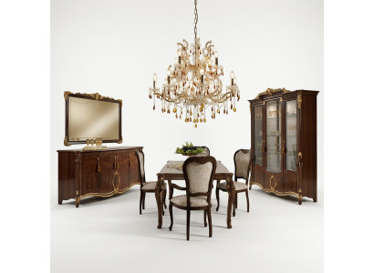Tavolo da pranzo Tavolo Sala da pranzo Tavoli Tavolo in legno Stile Liberty Stile antico Italia 200cm