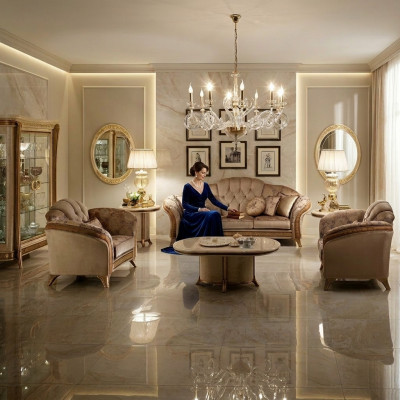 Classe di lusso 2+1 Set di divani in stile italiano arredoclassic™ Nuovo