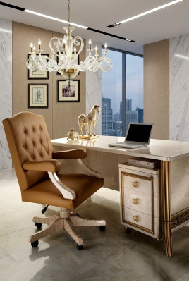 Sedia da ufficio poltrona da ufficio poltrona da ufficio sedia poltrona pelle capo barocco rococò designer