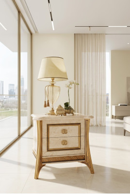 Comodino, console notturna, mobili, camera da letto, mobili classici, classico, barocco.