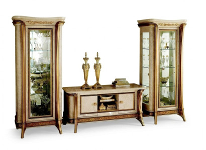 muro attrezzato vetrina cassettiera armadio credenza barocco rococò stile art nouveau
