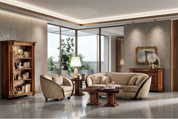 Classe di lusso 3 + 1 Set divano italiano Mobili Divano Divano Nuovo arredoclassic™