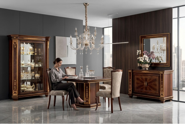 Tavolo in legno di design classico Tavoli Tavoli Barocco Rococò Stile antico Mobili