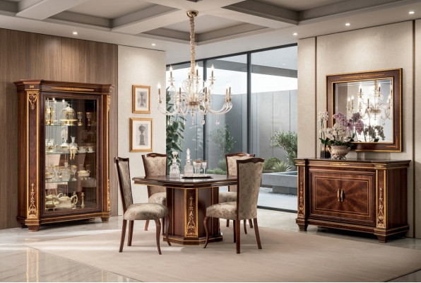 Tavolo in legno di design classico Tavoli Tavoli Barocco Rococò Stile antico Mobili