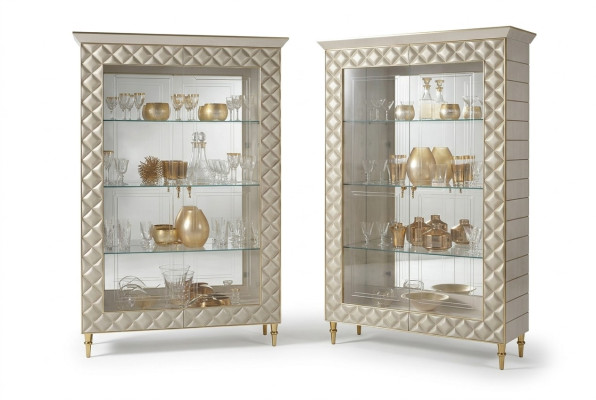 VETRINA Armadio Armadio in vetro Mobili di design Decorazioni Stile rococò Barocco Art Nouveau