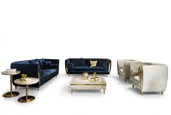 Classe di lusso 3+2 Set di divani in stile italiano Divano Nuovo