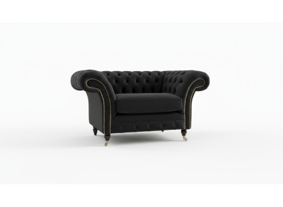 Chesterfield poltrona divano TV 1 posto divano tessuto stoffa divani imbottiti #5