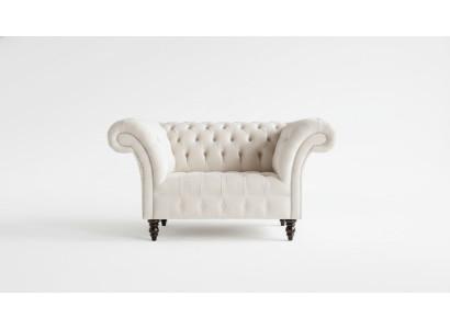 Chesterfield poltrona divano televisivo 1 posto tessuto stoffa divani imbottiti #4