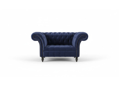 Divano Chesterfield Design Poltrona Divano Imbottito Lusso Tessuto Classico Sofà