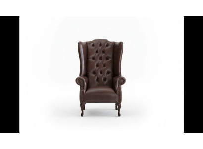 Chesterfield poltrona con schienale alto divani imbottiti Sedia classica di alta classe premium #130
