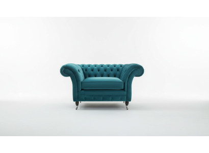 Chesterfield poltrona divano televisivo 1 posto divano tessuto stoffa divani imbottiti 136