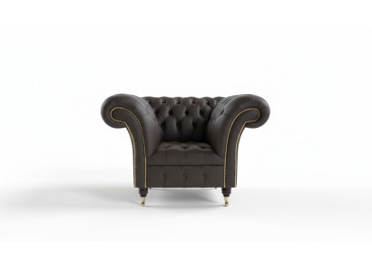 Divano Chesterfield design poltrona divano imbottita lusso tessuto divani monoposto #211