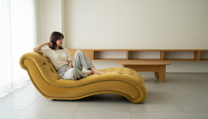 Chesterfield Divano Chaise Longue Letto Chaise Club Relax Letti in Pelle
