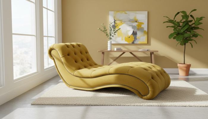 Chesterfield Divano Chaise Longue Letto Chaise Club Relax Letti in Pelle