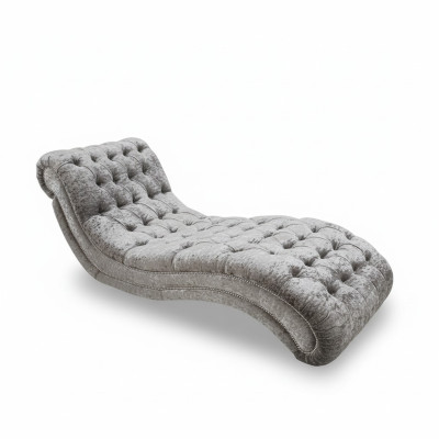 Chesterfield Divano Chaise Longue Letto Chaise Club Relax Decorazione Letto in Pelle