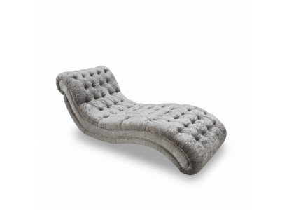 Chesterfield Divano Chaise Longue Letto Chaise Club Relax Decorazione Letto in Pelle