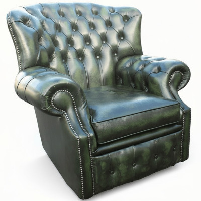 Chesterfield velluto poltrona ala 1 posto designer in pelle tessuto televisivo imbottita nuova