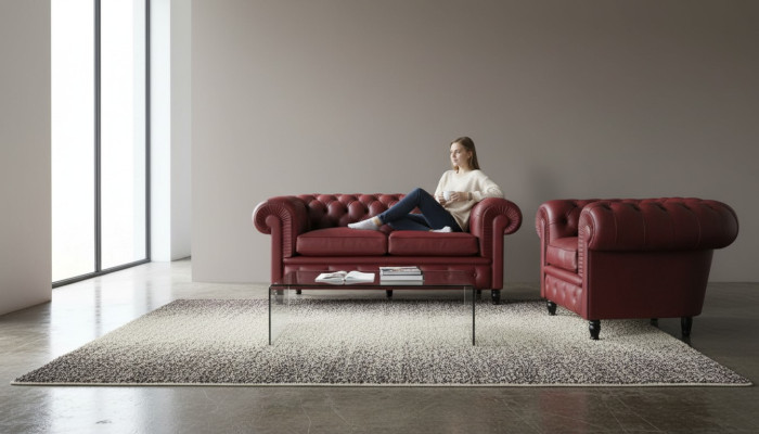 Divano Chesterfield imbottito a 2 e 1 posti, set di divani imbottiti per mobili da soggiorno, divani.