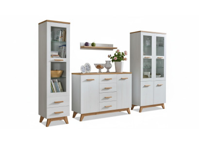 Set soggiorno vetrina credenza mensola a muro pareti attrezzate credenze