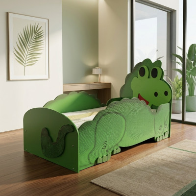 Dino Grande lettino con materasso letto per bambini camera da letto per bambini Letti per bambini
