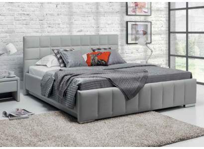 Alta qualità di lusso doppio letto imbottito design matrimoniale in pelle per hotel
