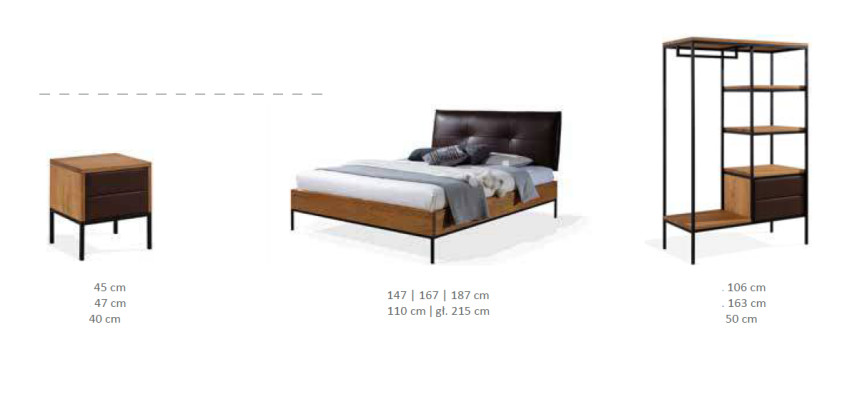 Letto legno Loft Designer Letti Imbottito Pelle Tessuto Tessuto Hotel 140 160 180 x 200