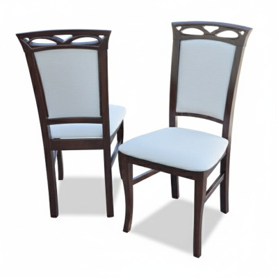 Set di 8 sedie da designer per sala da pranzo con schienale e seduta imbottiti, completo di poltrone.   Translation: Set di 8 sedie da designer per sala da pranzo con schienale e seduta imbottiti, completo di poltrone.