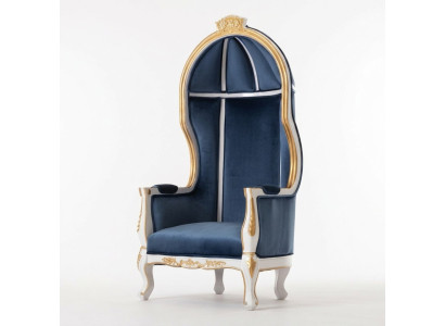 Trono Poltrona Reale Imbottita Chesterfield Velluto 1 Posto Stile Antico Sedie
