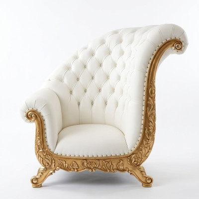 Trono Poltrona Reale Poltrone Imbottite Chesterfield Velluto 1 Posto Stile Antico