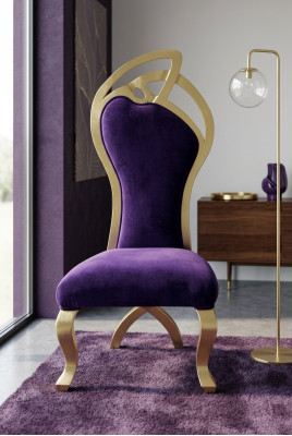Trono sedie poltrona velluto reale imbottita Chesterfield monoposto stile antico