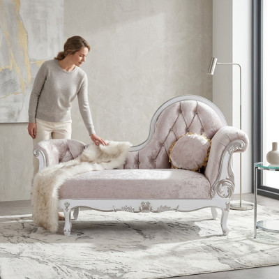 Chaise longue Chesterfield Récamier stile antico nobile divano chaise longue nuovissimo