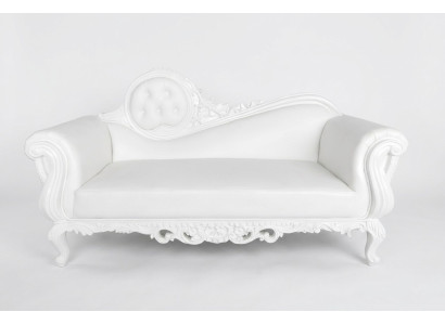 Letto trono Divano Chaise longue Poltrona reale Chesterfield in velluto di stile antico