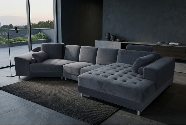 Design divano d'angolo imbottito insieme paesaggio moderno mobili divani divani nuovo