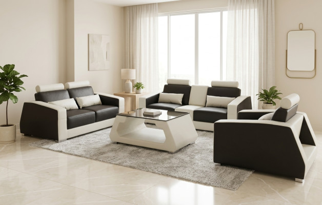 Divano imbottito Divani Divani Divani Set di Design Set 3+2+1 Poltrona