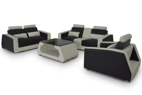 Divano imbottito Divani Divani Divani Set di Design Set 3+2+1 Poltrona